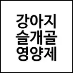 강아지 슬개골 영양제