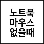 노트북 마우스 없을때